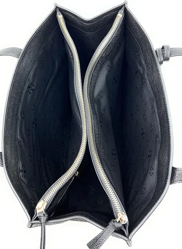 Vista 6 de Tory Burch Thea Pebbled Leather Tote, Negro