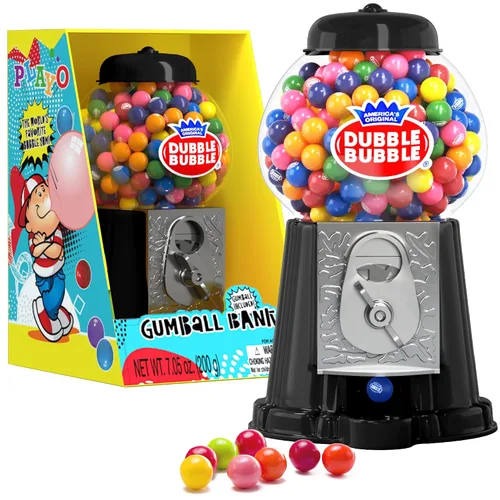 Vista 8 de Máquina de Chicles Caramelos de Halloween - para Niños 8.5" - Banco de Juguete Operado con Monedas - Máquina de Chicle Dubble Bubble Estilo Clásico