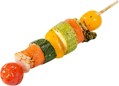Vista 14 de Restaurantware Robata - Pinchos para asar de 8 pulgadas, 100 pinchos de alta resistencia, pinchos de bambú desechables congelables para verduras