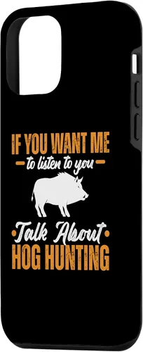 Vista 2 de iPhone 12 mini Hog Hunting Dog Gun Call Hunter Pigs Wild Javelina Case
