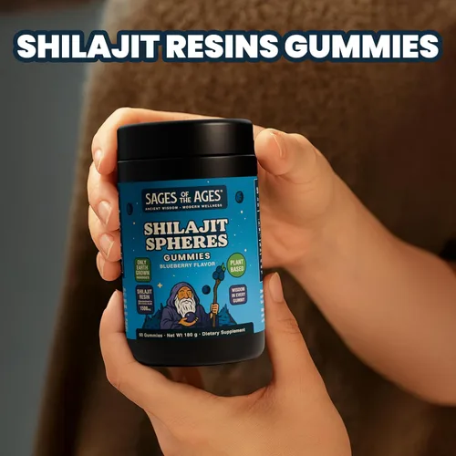 Vista 9 de Gomitas Shilajit – 1500 mg de shilajit del Himalaya para hombres Energía y Resistencia – Complejo de ácido fúlvico puro – Orgánico, vegano, sin OMG