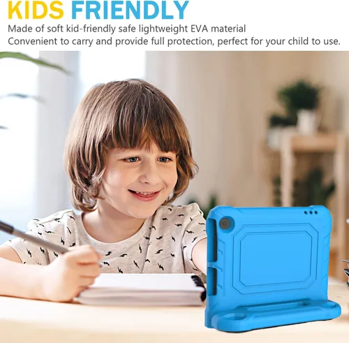 Vista 6 de Funda para tablet Amazon Fire 7 para niños (12ª generación, versión 2022), ligera, a prueba de golpes, apta para niños, funda para tablet Fire 7