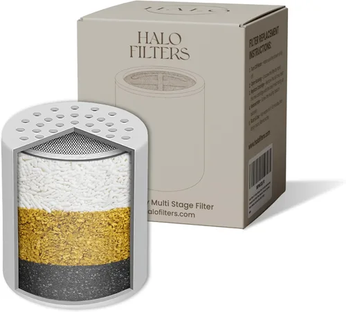 Vista 10 de Cabezal de ducha filtrado: filtro de ducha de alta presión para agua dura, mejora la salud del cabello y la piel, minimiza la pérdida de cabello