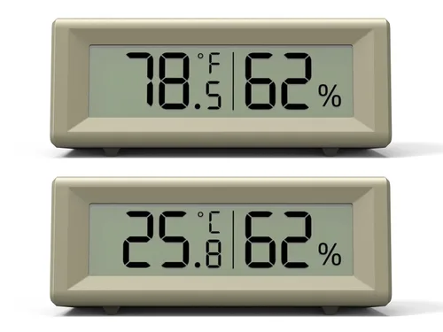 Vista 13 de Higrómetro digital pequeño, medidor de humedad, termómetro interior, monitor de temperatura ambiente y humedad, medidor con sensor preciso