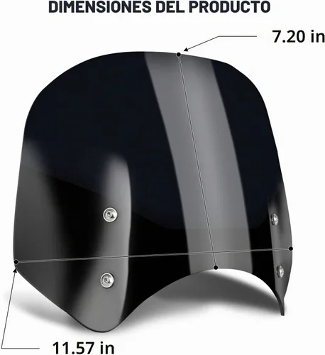Vista 6 de Spoiler de Parabrisas para Motocicleta Deflector de Viento Deflector de Aire Pantalla para Rebel CMX300 / CMX 500 2017-2025, Deflector de Viento