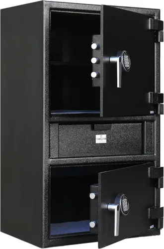Vista 3 de T871 Caja fuerte de depósito de 2 puertas, teclado doble, 6.44 CBF