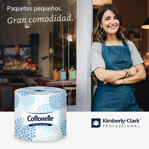 Vista 3 de Rollo de papel higiénico Kimberly-Clark Kleenex Cottonelle 17713, L, Blanco, 20