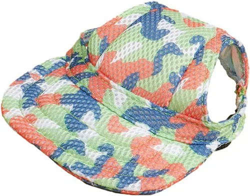 Vista 15 de Sombrero deportivo para perros, sombrero de lona para mascotas, sombrero de tela Oxford de béisbol deportivo con agujeros para las orejas
