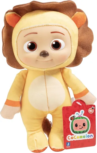 Vista 2 de CoComelon Paquete de 2 peluches JJ de león y koala de 8 pulgadas, con licencia oficial, juguetes de peluche suaves y esponjosos, regalo para niños