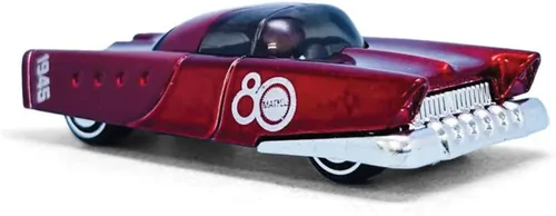 Vista 3 de Hot Wheels Mattel Dream Mobile 80° Aniversario Edición Coleccionista Paquete de 6, Coches Fundidos a Presión Retro‑Futuristas 1:64, A partir de 3