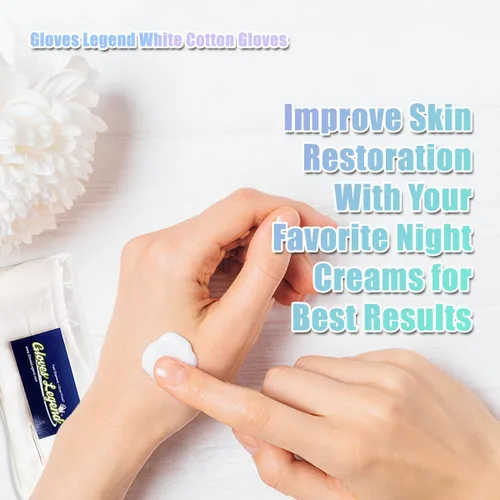Vista 7 de 3 pares de guantes hidratantes de algodón blanco para manos secas, eczema, dormir, cuidado nocturno, 3 pares