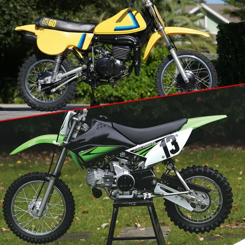 Vista 4 de KAMIER 80/100-12 3.00-12 Neumático Trasero 60/100-14 2.50-14 Neumático Delantero y Cámara de Aire para KLX110 KX60 KX65 PW80 TTR90 TTR110 CRF70 XR70