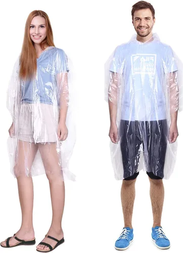 Vista 3 de INNOCHEER - Ponchos de lluvia para la familia, paquete de 12, impermeable desechable de emergencia para niños y adultos, camping, senderismo al aire