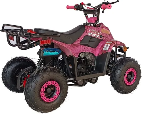 Vista 3 de Quad todoterreno automático de 110cc, con motor de 4 tiempos y llantas de 16" para niños, Fibra de carbono