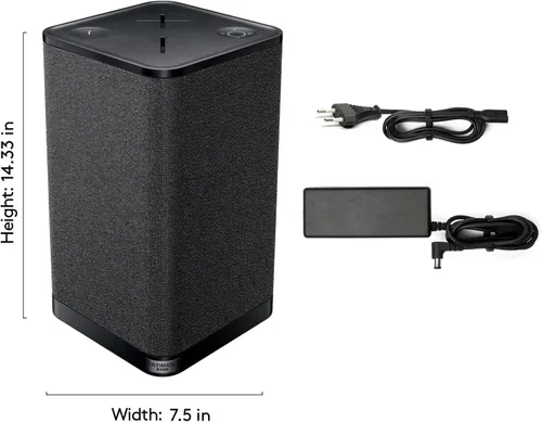 Vista 8 de Ultimate Ears Hyperboom - Altavoz Bluetooth portátil y inalámbrico para el hogar, graves grandes, batería de 24 horas, resistente al agua, IPX4