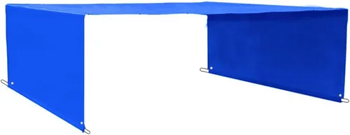 Vista 4 de Alion Home Custom Reemplazo de HDPE de protección solar permeable con bolsillos de varilla para pérgola