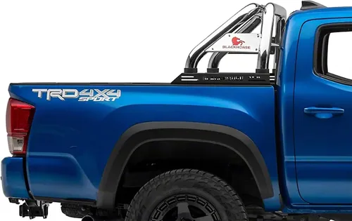 Vista 4 de Barra enrollable clásica Black Horse de acero inoxidable compatible con Toyota Tacoma 2005-2024 - RB006SS