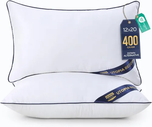 Vista 12 de Utopia Bedding - Relleno de almohadas decorativas (paquete de 2, color blanco), almohadas para sofá, cama y sofá de 12 x 12 pulgadas, relleno