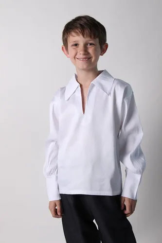 Vista 9 de Camisa clásica renacentista para niños (elige color y tamaño)