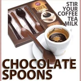Vista 2 de Cucharas Elit Choco con leche y chocolate negro (6 cucharas) (1 PACK)