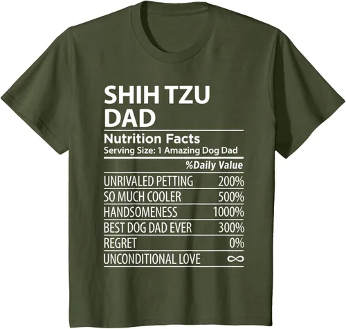 Vista 14 de Shih Tzu Dad - Camiseta divertida para dueño de perro Shih Tzu, Negro