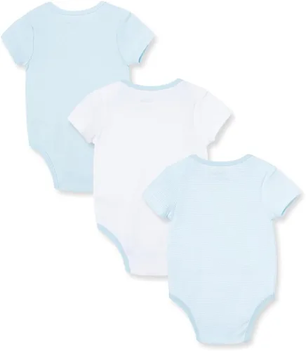Vista 2 de Little Me Ropa para bebé, paquete de 3, 100% algodón, sin arañazos, recién nacido a 9 meses