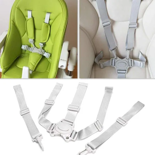 Vista 5 de Correa de repuesto para silla alta, Baby Trend - Arnés ajustable para silla alta de cinco puntos, accesorios para silla alta