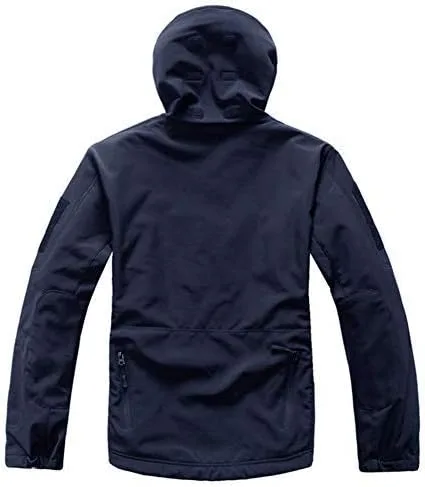 Vista 3 de MAGCOMSEN - Chaqueta táctica con capucha para hombre, impermeable, suave, abrigo de invierno