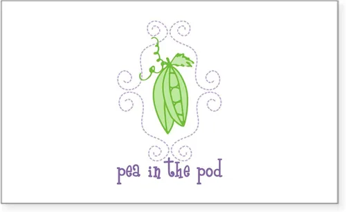 Vista 12 de CafePress Calcomanía rectangular para parachoques con texto en inglés "I Love Peas