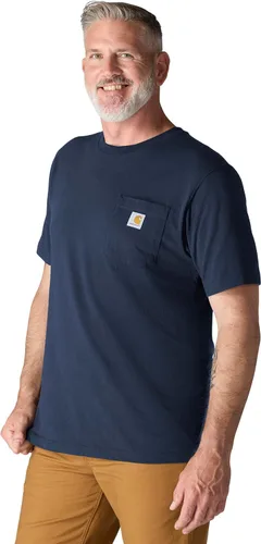 Vista 16 de Carhartt Camiseta con bolsillo Iconic K87 para hombre Piedra azul