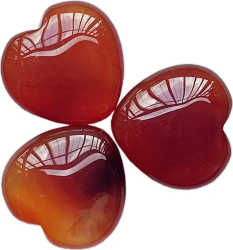 Vista 24 de 3 piezas de labradorita negra natural de bolsillo para el pulgar de la palma de la palma de cristal curativo del corazón, piedras de preocupación