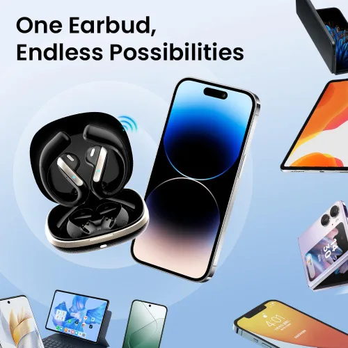 Vista 7 de Piluyaa Auriculares Bluetooth 5.3 de oreja abierta, auriculares inalámbricos deportivos con micrófono integrado con ganchos para los oídos