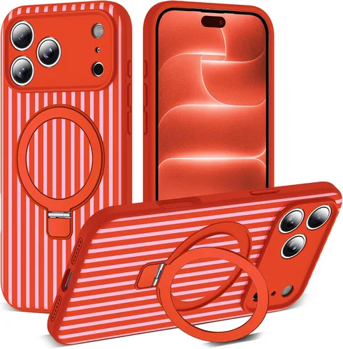 Vista 115 de SKYLMW Funda diseñada para iPhone 11 con soporte magnético invisible Compatible con Mag-Safe, a prueba de caídas de grado militar, a prueba de Negro
