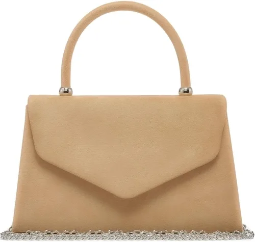 Vista 7 de Dasein Bolso de Noche para Mujer, Bolsos de Embrague para Fiesta, Bolsos de Boda, Bolsos de Cóctel y Baile con Brillo Esmerilado Champán