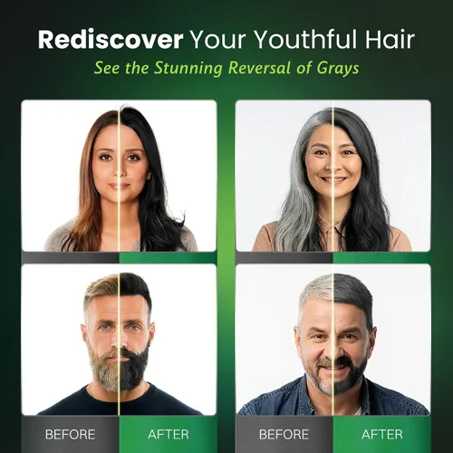 Vista 3 de Champú para cabello negro natural a base de hierbas