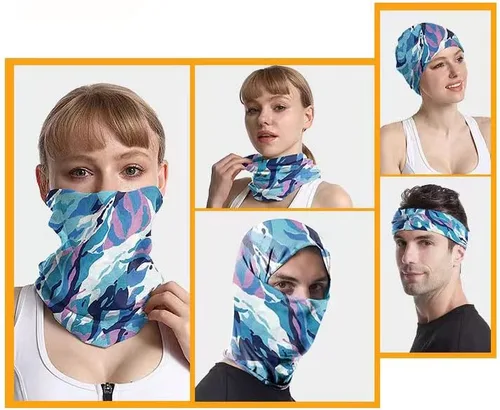 Vista 7 de Newmoon 3 piezas de pasamontañas, bufanda de verano refrescante para el cuello, protector UV, bufanda de esquí para hombres y mujeres