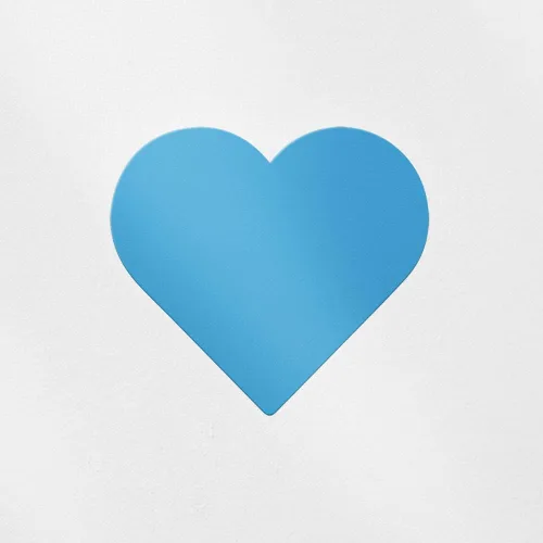 Vista 10 de Calcomanías transparentes de corazón 6 (azul celeste) Calcomanías de vinilo impermeables de alta calidad para teléfono portátil, accesorio