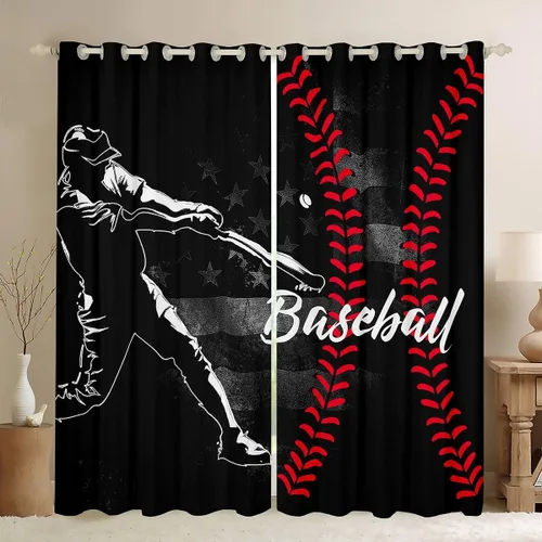 Vista 37 de Cortinas opacas de camuflaje con bandera estadounidense, regalo para niños, cortina de ventana de camuflaje verde con rayas negras, estrellas