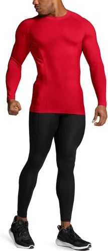 Vista 4 de ATHLIO - Paquete de 1 o 3camisetas de compresión de manga larga con FPU 50+ para hombre, camiseta de protección para deportes acuáticos