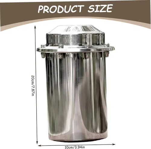 Vista 7 de Time Capsules 4x8 Inch Lockable Stainless Steel Time Capsules Box with Lids, Corrosion-Resistant Waterproof Container for Future Graduation