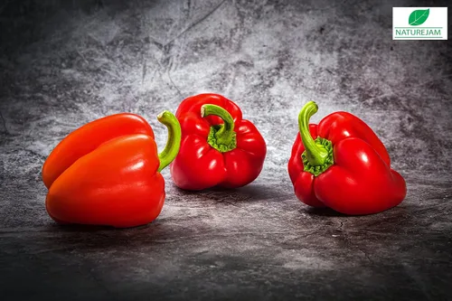 Vista 5 de Red BELL Peppers - Bolsa a granel de 1 libra, sellada térmicamente para mantener la frescura, condimento para especias trituradas y secas
