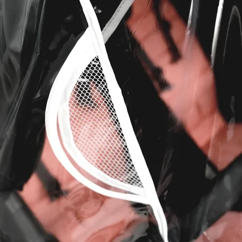 Vista 3 de Funda de lluvia doble para cochecito, protector de lluvia universal impermeable a prueba de viento para cochecitos de bebé gemelos lado a lado