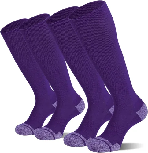 Vista 9 de CS CELERSPORT Paquete de 2 / 3 calcetines de béisbol para jóvenes, niños y adultos, calcetines de fútbol de sóftbol sobre la pantorrilla