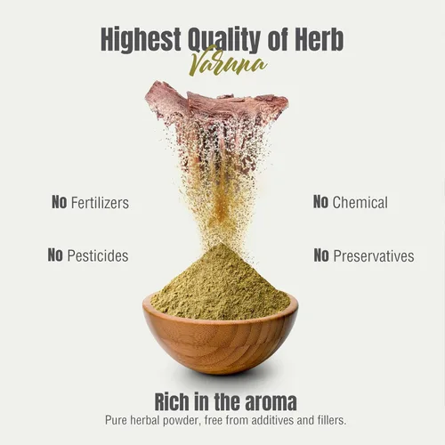 Vista 8 de HerbsForever Varuna Powder - Crataeva Nurvala - Salud de la próstata - Apoya la salud prostática, riñones, vesícula biliar y tracto urinario - Sin