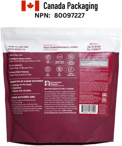 Vista 8 de Real Ketones MCT & BHB - Paquetes de mezcla de bebidas de cetonas exógenas Elevate Keto electrolitos en polvo, sin azúcar, con 4 electrolitos