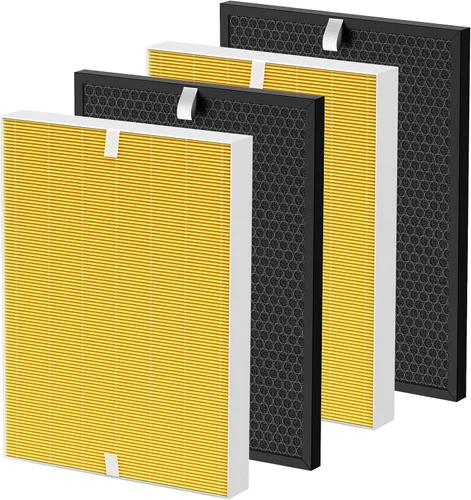 Vista 11 de 2 juegos 116130 HEPA filtro de repuesto H 116130 para Winix 5500-2 Plasmawave purificador de aire y modelos AM80 - Filtro HEPA y filtro de carbón