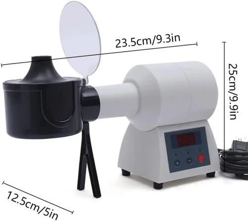 Vista 2 de Futchoy Calentador de marco de anteojos con pantalla digital, calentador eléctrico de marco de anteojos con pantalla LCD, herramienta de reparación