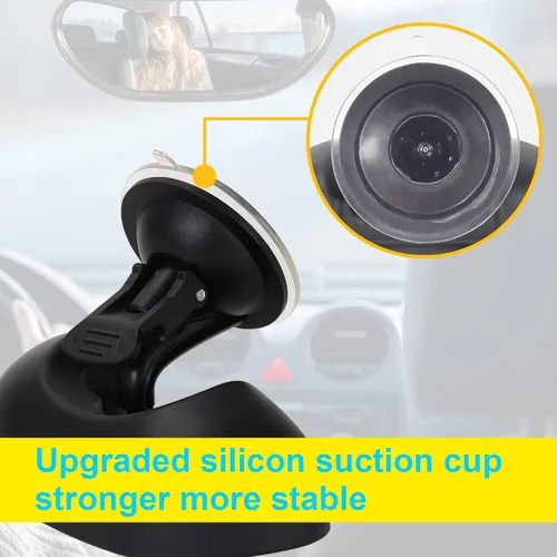 Vista 6 de Espejo retrovisor de bebé para automóvil, parabrisas frontal para bebé, espejo retrovisor para bebé, espejos ajustables de 360 grados para ver niños
