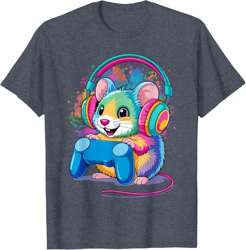 Vista 47 de Mouse Gaming Animal Video Games Funny T-Shirt