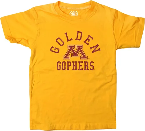 Vista 122 de Wes and Willy Camiseta de algodón orgánico de manga corta para niños de la NCAA